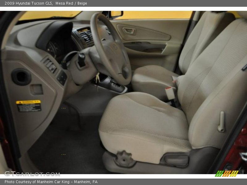Mesa Red / Beige 2009 Hyundai Tucson GLS