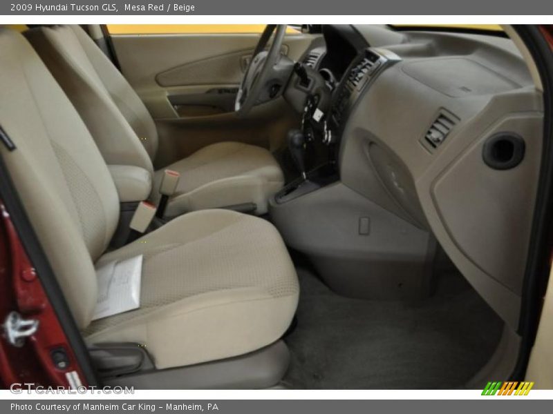 Mesa Red / Beige 2009 Hyundai Tucson GLS