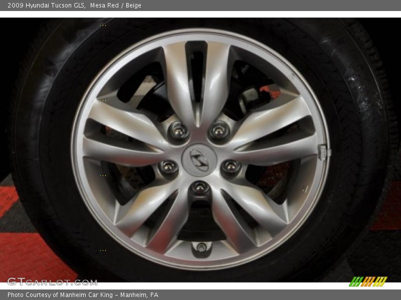 Mesa Red / Beige 2009 Hyundai Tucson GLS