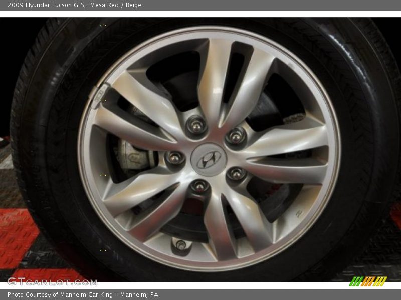 Mesa Red / Beige 2009 Hyundai Tucson GLS