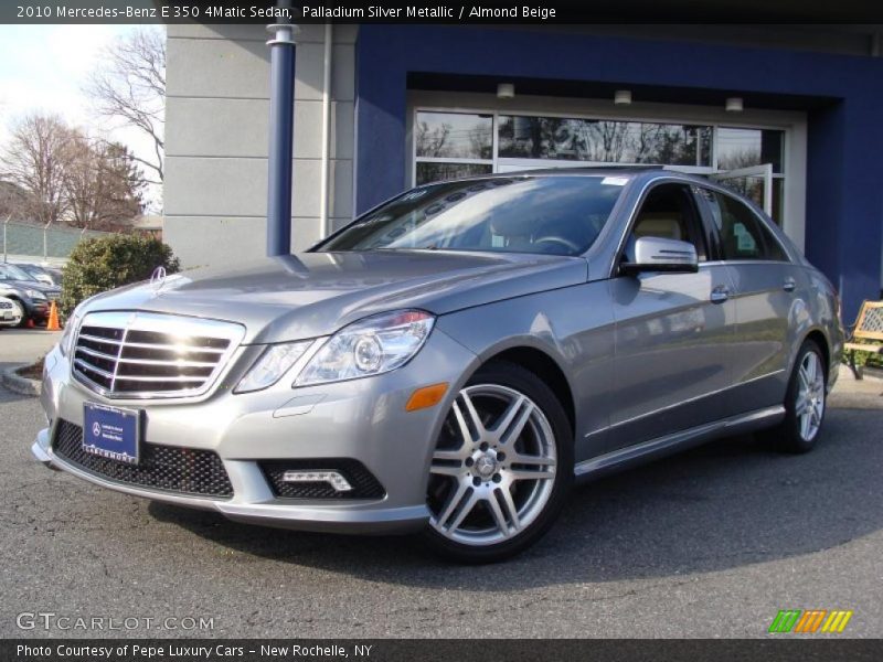 Palladium Silver Metallic / Almond Beige 2010 Mercedes-Benz E 350 4Matic Sedan