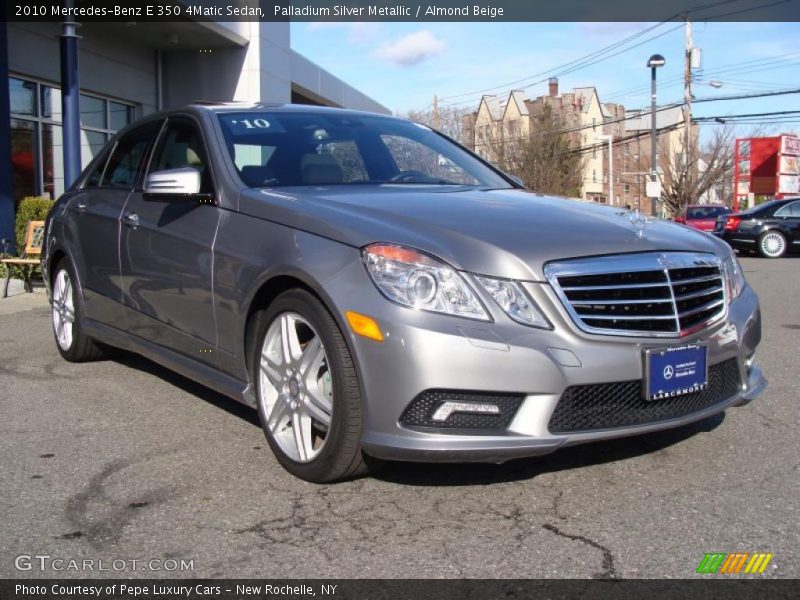 Palladium Silver Metallic / Almond Beige 2010 Mercedes-Benz E 350 4Matic Sedan