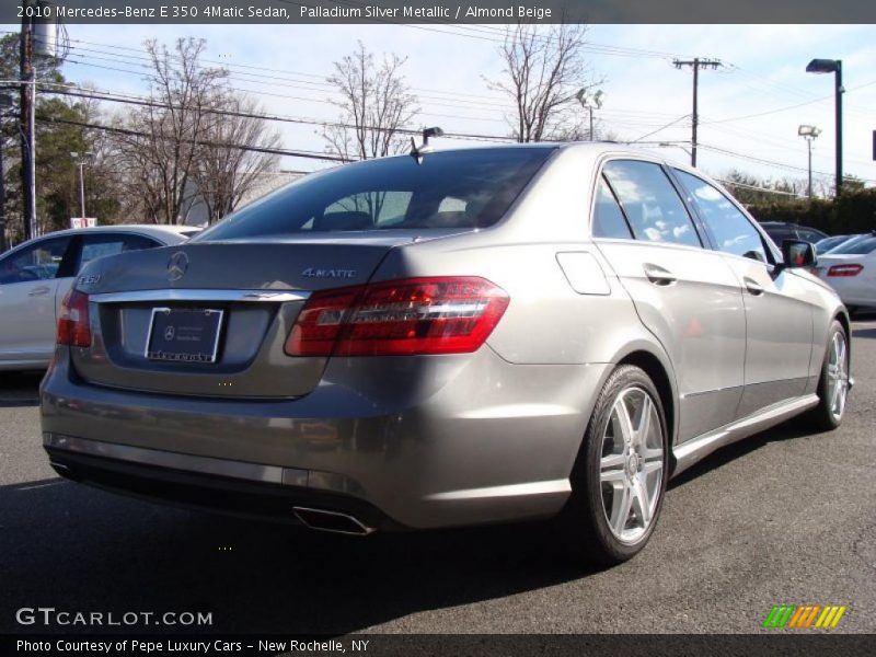 Palladium Silver Metallic / Almond Beige 2010 Mercedes-Benz E 350 4Matic Sedan