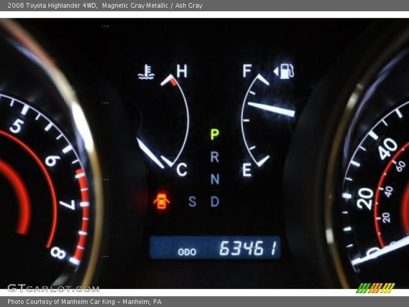 Magnetic Gray Metallic / Ash Gray 2008 Toyota Highlander 4WD