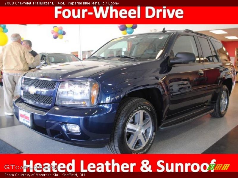 Imperial Blue Metallic / Ebony 2008 Chevrolet TrailBlazer LT 4x4