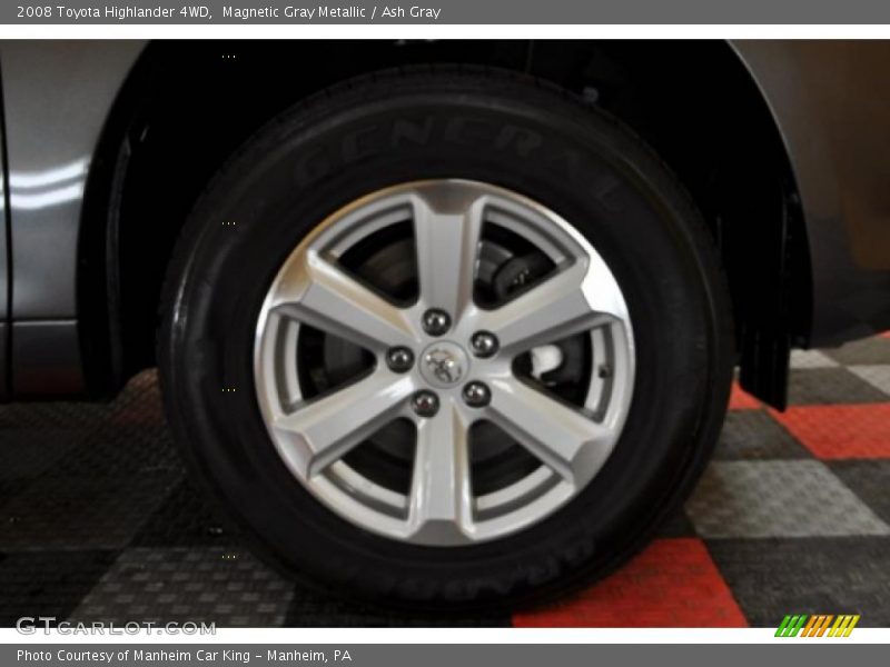 Magnetic Gray Metallic / Ash Gray 2008 Toyota Highlander 4WD