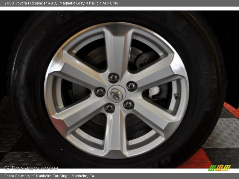 Magnetic Gray Metallic / Ash Gray 2008 Toyota Highlander 4WD