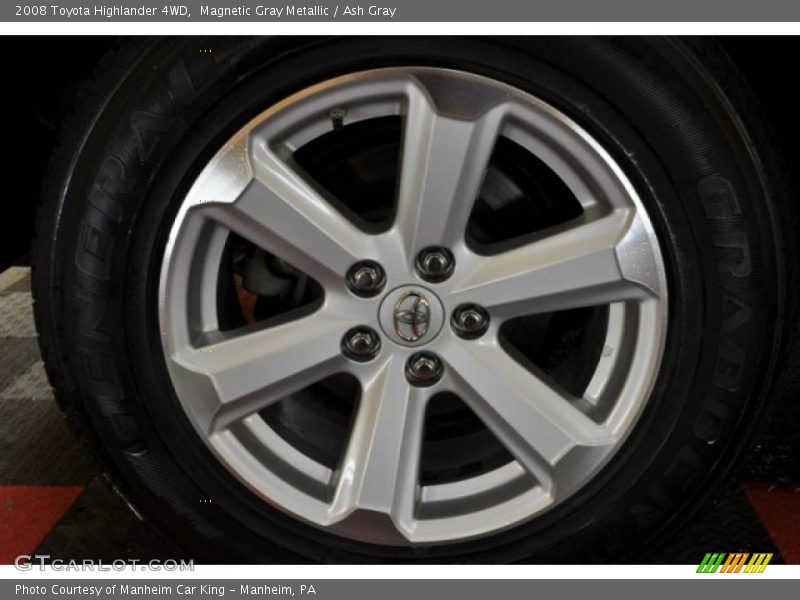 Magnetic Gray Metallic / Ash Gray 2008 Toyota Highlander 4WD