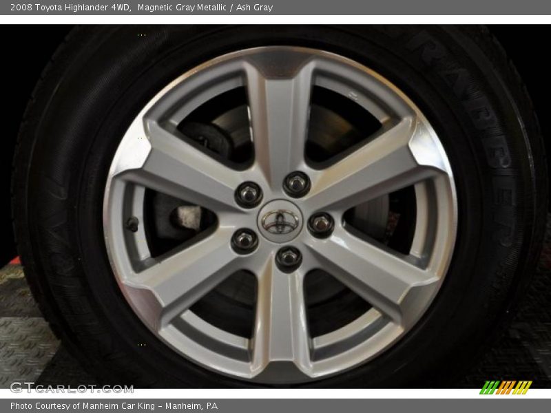 Magnetic Gray Metallic / Ash Gray 2008 Toyota Highlander 4WD
