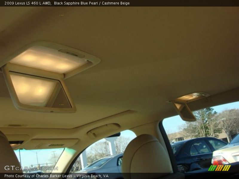 Black Sapphire Blue Pearl / Cashmere Beige 2009 Lexus LS 460 L AWD