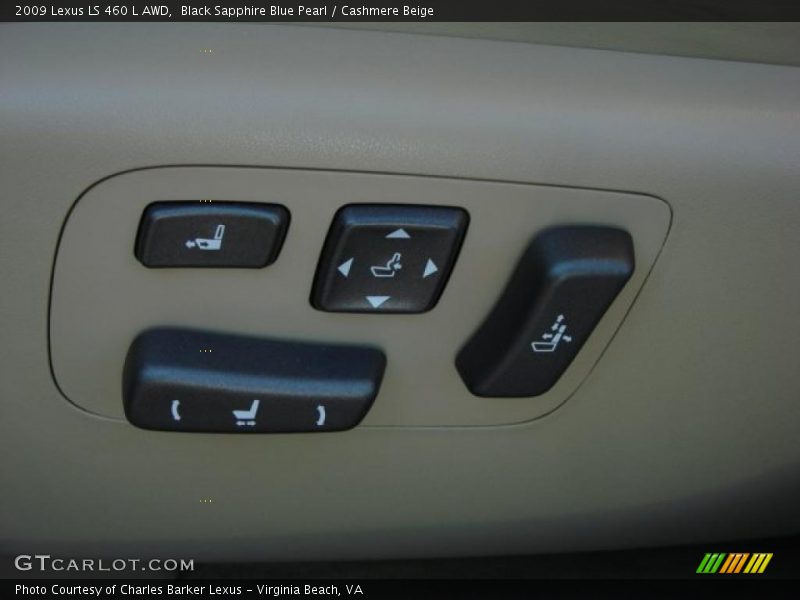 Black Sapphire Blue Pearl / Cashmere Beige 2009 Lexus LS 460 L AWD