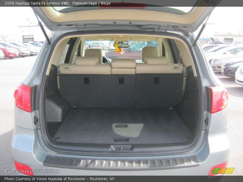 Platinum Sage / Beige 2008 Hyundai Santa Fe Limited 4WD