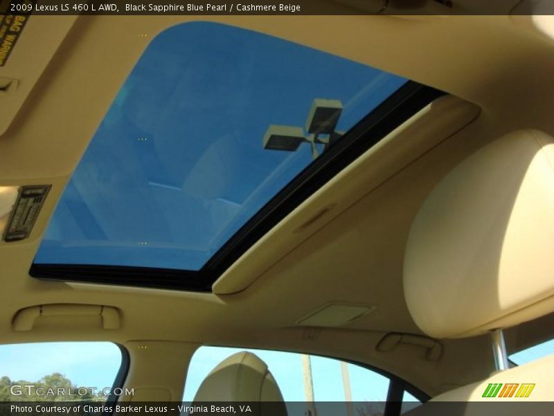 Black Sapphire Blue Pearl / Cashmere Beige 2009 Lexus LS 460 L AWD