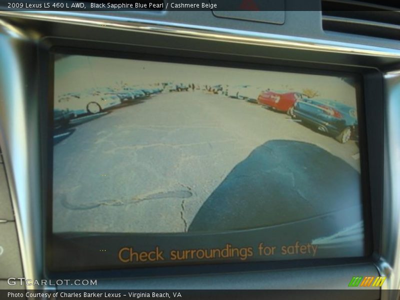 Black Sapphire Blue Pearl / Cashmere Beige 2009 Lexus LS 460 L AWD