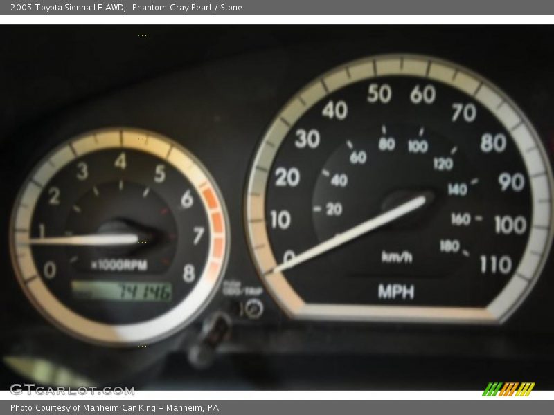 Phantom Gray Pearl / Stone 2005 Toyota Sienna LE AWD