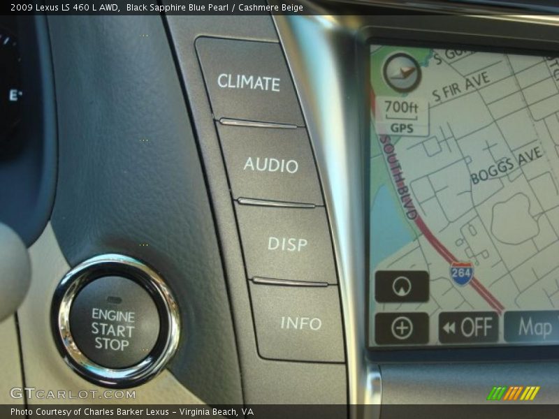 Black Sapphire Blue Pearl / Cashmere Beige 2009 Lexus LS 460 L AWD