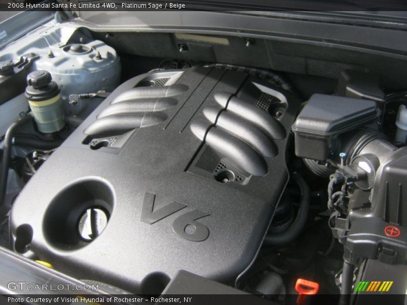 Platinum Sage / Beige 2008 Hyundai Santa Fe Limited 4WD