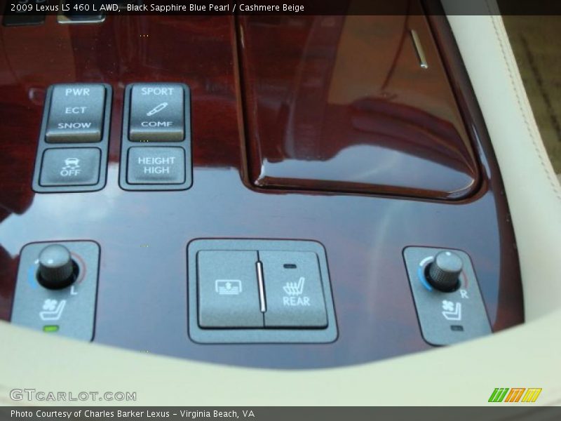 Controls of 2009 LS 460 L AWD