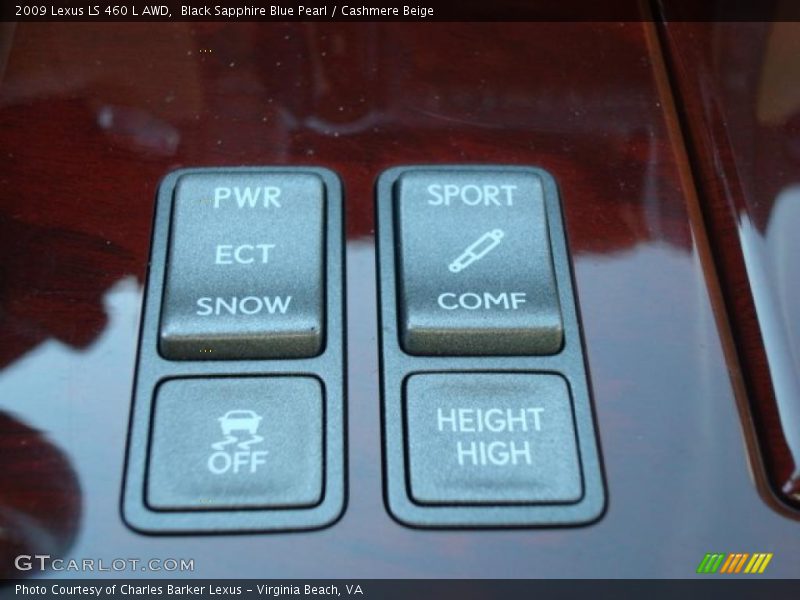 Controls of 2009 LS 460 L AWD