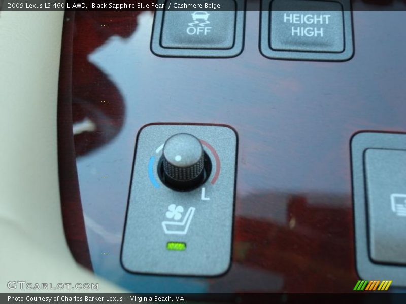 Controls of 2009 LS 460 L AWD