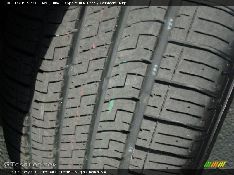 Black Sapphire Blue Pearl / Cashmere Beige 2009 Lexus LS 460 L AWD