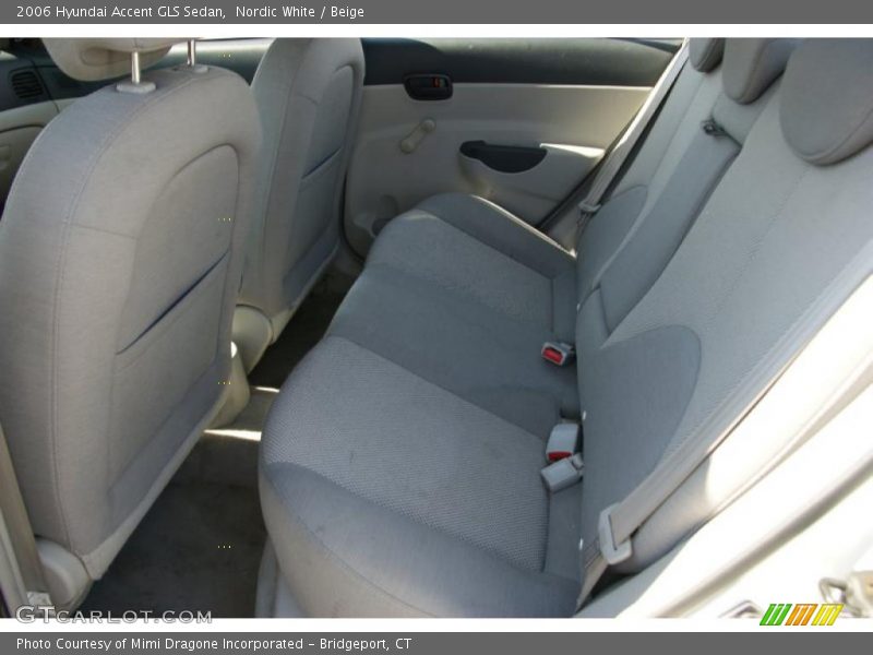 Nordic White / Beige 2006 Hyundai Accent GLS Sedan