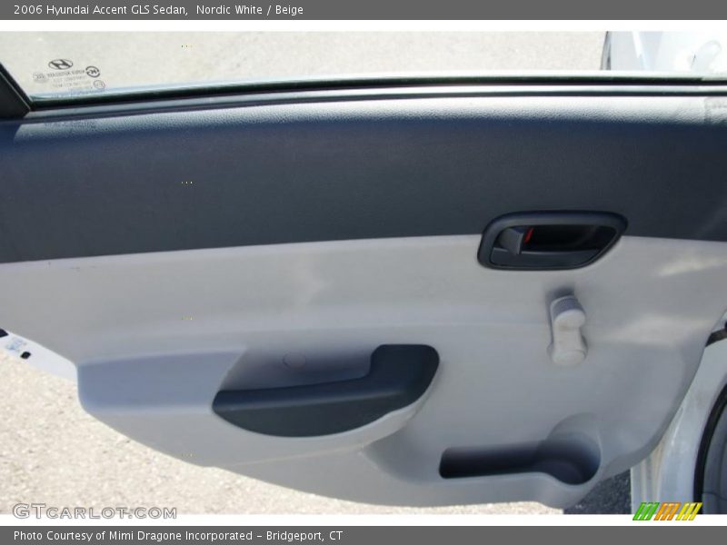 Nordic White / Beige 2006 Hyundai Accent GLS Sedan