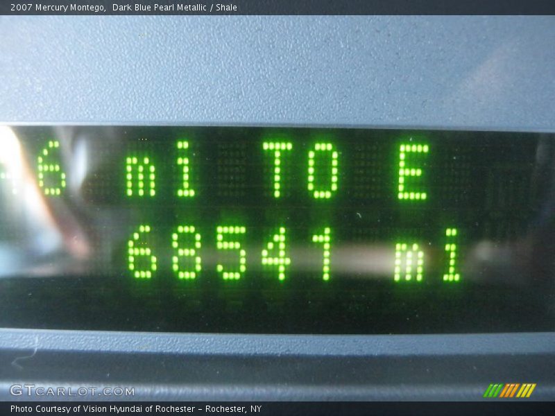 Dark Blue Pearl Metallic / Shale 2007 Mercury Montego