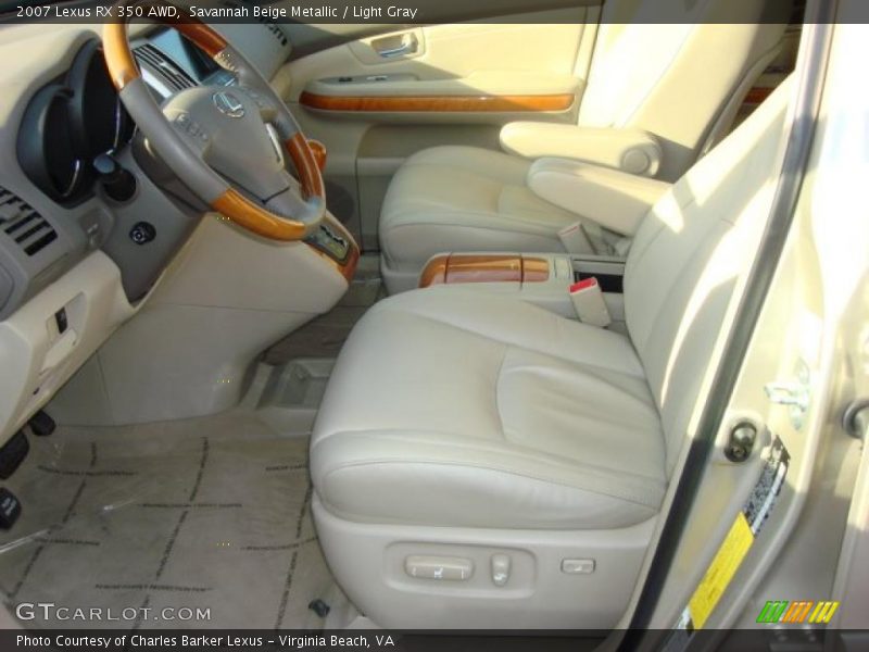 Savannah Beige Metallic / Light Gray 2007 Lexus RX 350 AWD