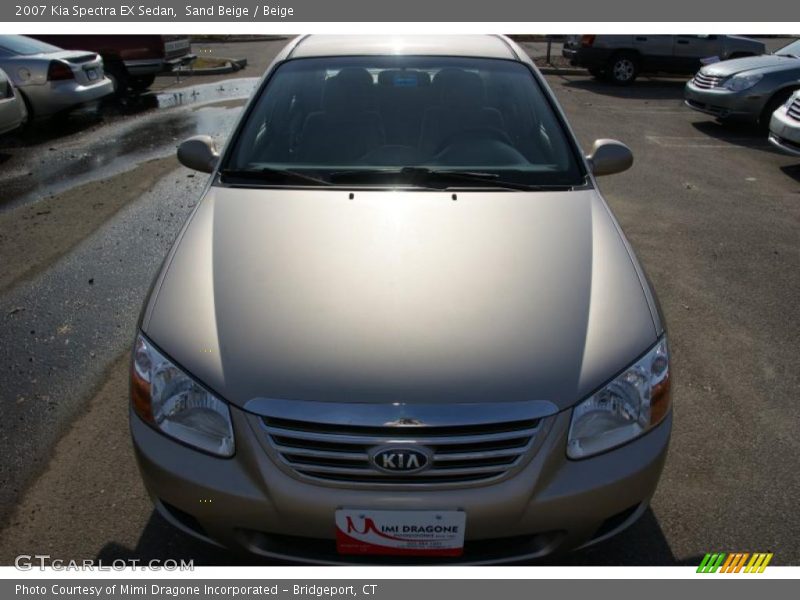 Sand Beige / Beige 2007 Kia Spectra EX Sedan