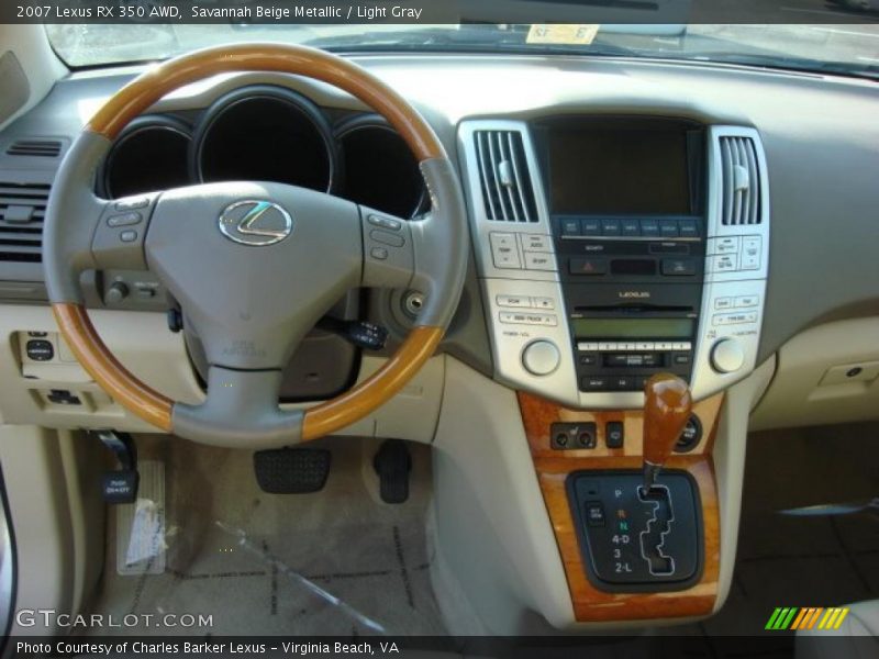 Savannah Beige Metallic / Light Gray 2007 Lexus RX 350 AWD