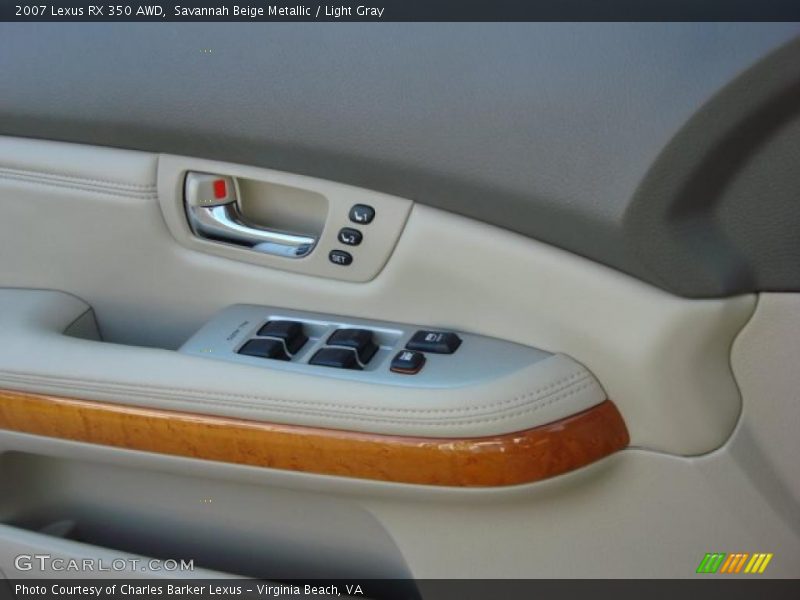Savannah Beige Metallic / Light Gray 2007 Lexus RX 350 AWD