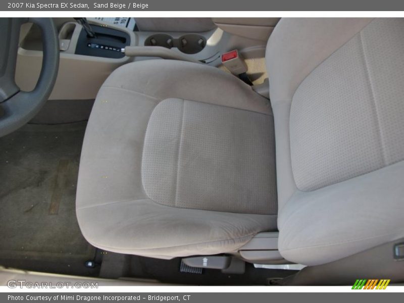 Sand Beige / Beige 2007 Kia Spectra EX Sedan