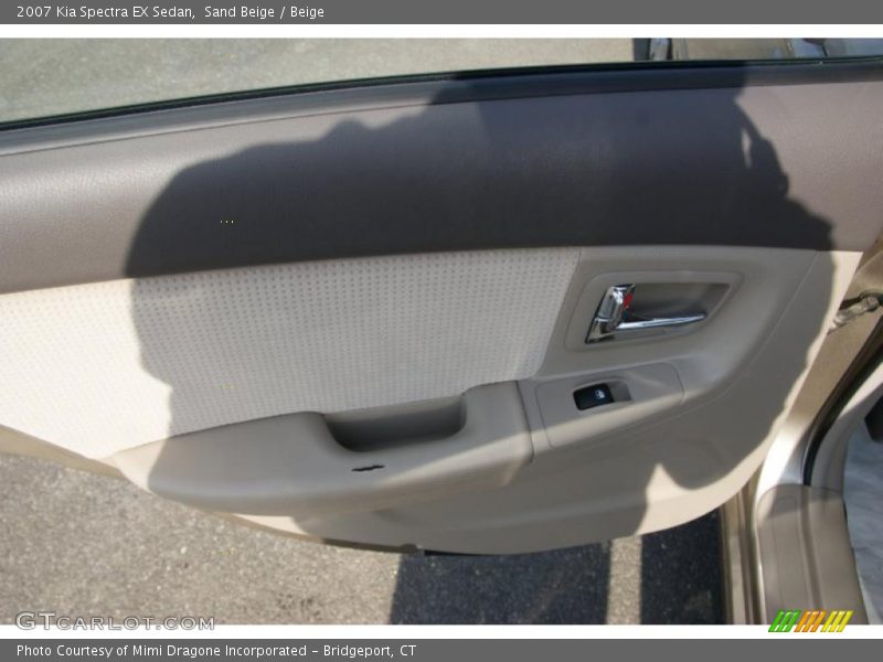 Sand Beige / Beige 2007 Kia Spectra EX Sedan