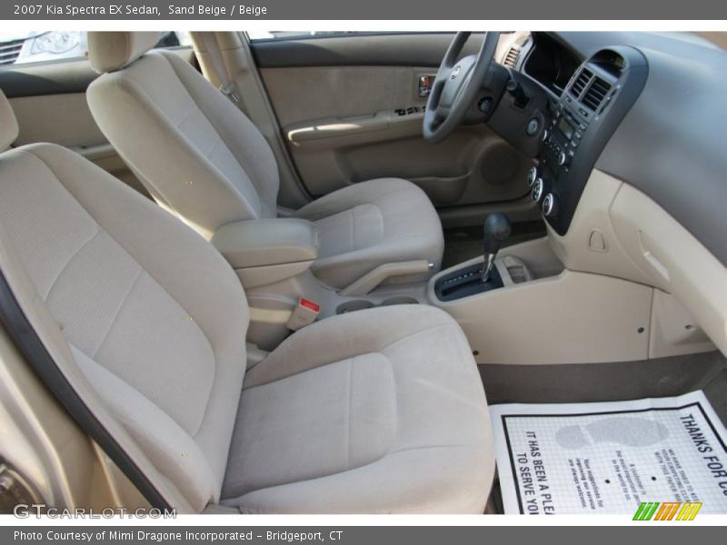 Sand Beige / Beige 2007 Kia Spectra EX Sedan