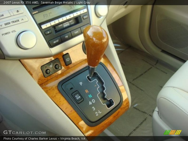 Savannah Beige Metallic / Light Gray 2007 Lexus RX 350 AWD