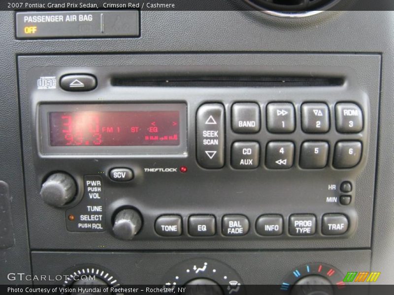 Crimson Red / Cashmere 2007 Pontiac Grand Prix Sedan