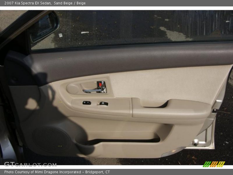 Sand Beige / Beige 2007 Kia Spectra EX Sedan