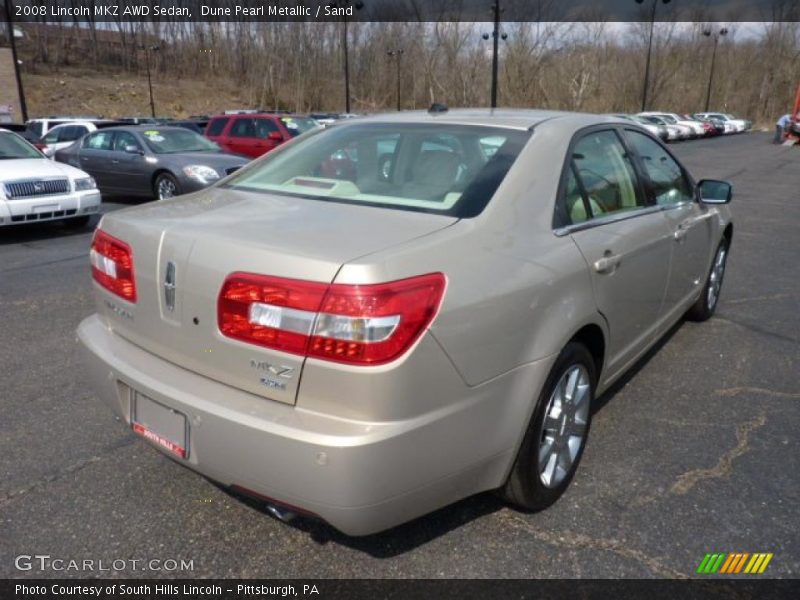 Dune Pearl Metallic / Sand 2008 Lincoln MKZ AWD Sedan