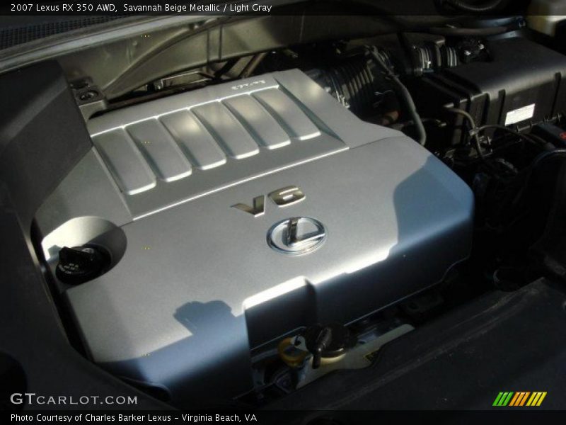 Savannah Beige Metallic / Light Gray 2007 Lexus RX 350 AWD