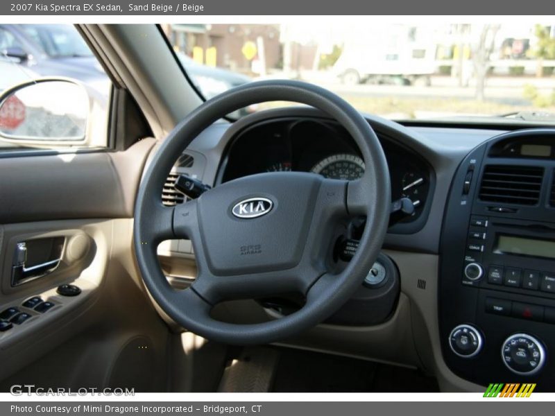 Sand Beige / Beige 2007 Kia Spectra EX Sedan