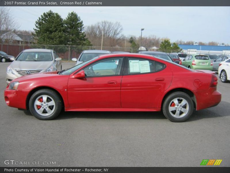Crimson Red / Cashmere 2007 Pontiac Grand Prix Sedan