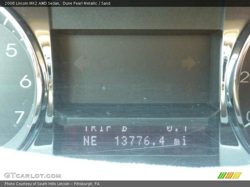 Dune Pearl Metallic / Sand 2008 Lincoln MKZ AWD Sedan