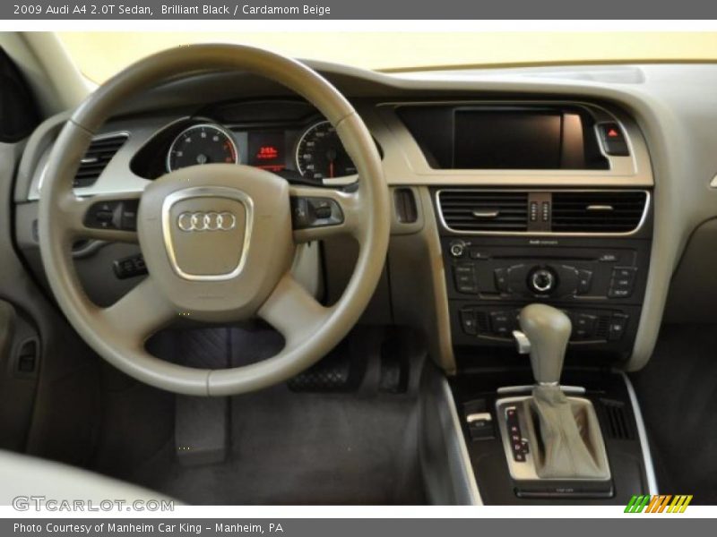 Brilliant Black / Cardamom Beige 2009 Audi A4 2.0T Sedan