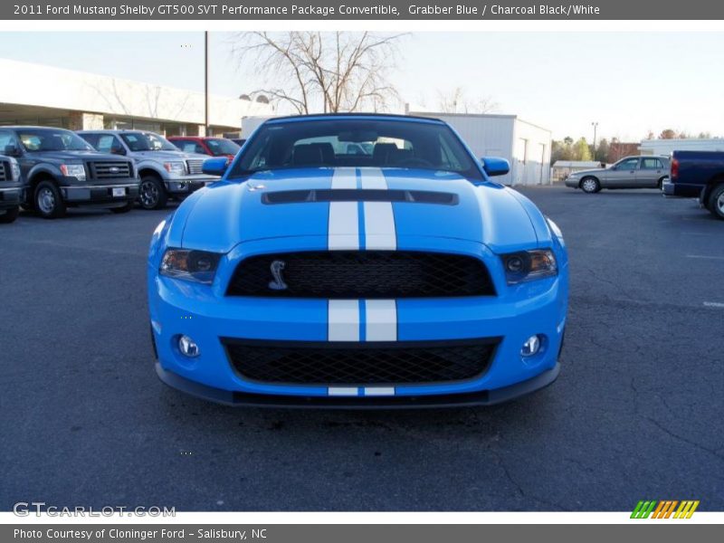  2011 Mustang Shelby GT500 SVT Performance Package Convertible Grabber Blue