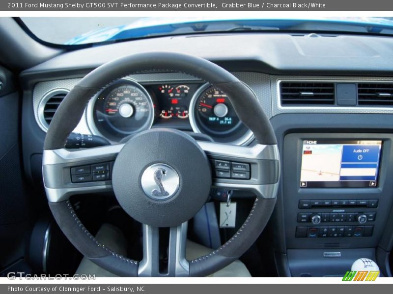  2011 Mustang Shelby GT500 SVT Performance Package Convertible Steering Wheel