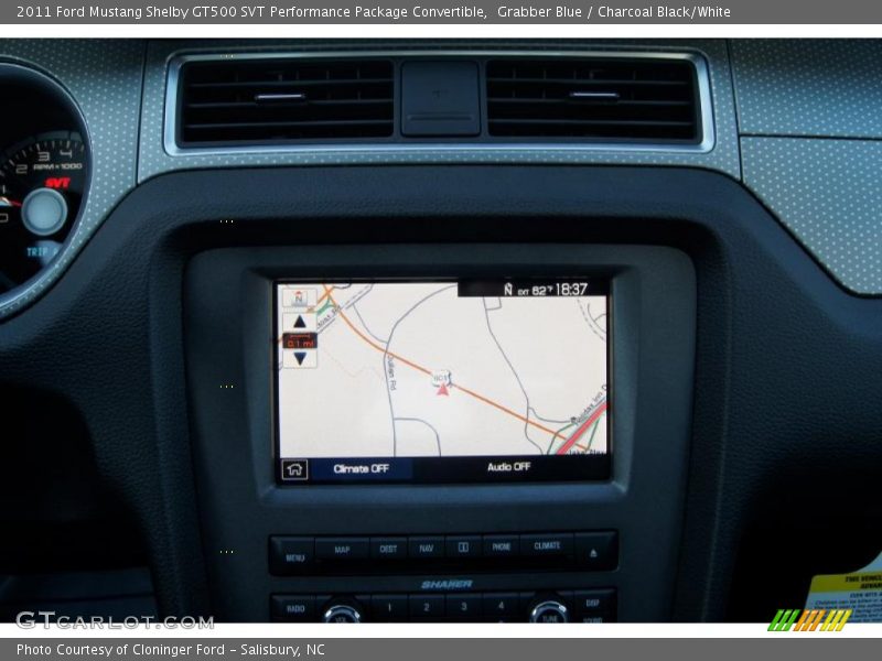 Navigation of 2011 Mustang Shelby GT500 SVT Performance Package Convertible