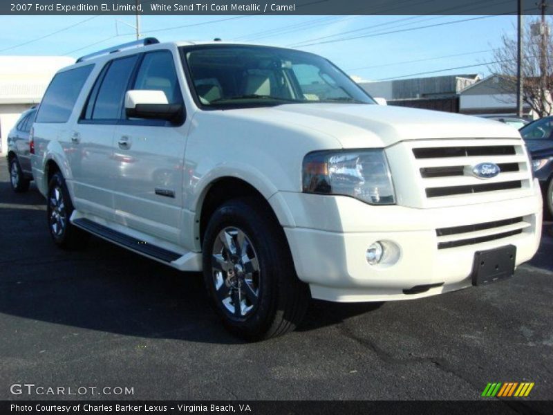 White Sand Tri Coat Metallic / Camel 2007 Ford Expedition EL Limited