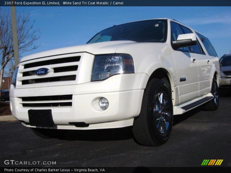 White Sand Tri Coat Metallic / Camel 2007 Ford Expedition EL Limited