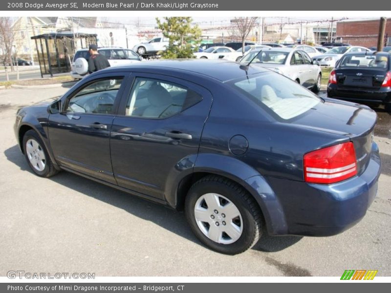 Modern Blue Pearl / Dark Khaki/Light Graystone 2008 Dodge Avenger SE